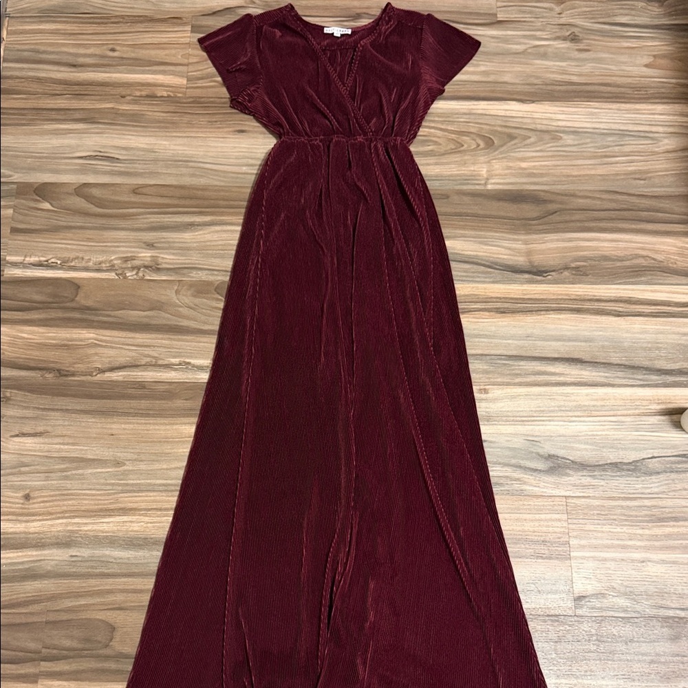 Baltic Born Athena Mulberry Pleated Maxi Dress Women’s Sz. XS Cocktail Wedding